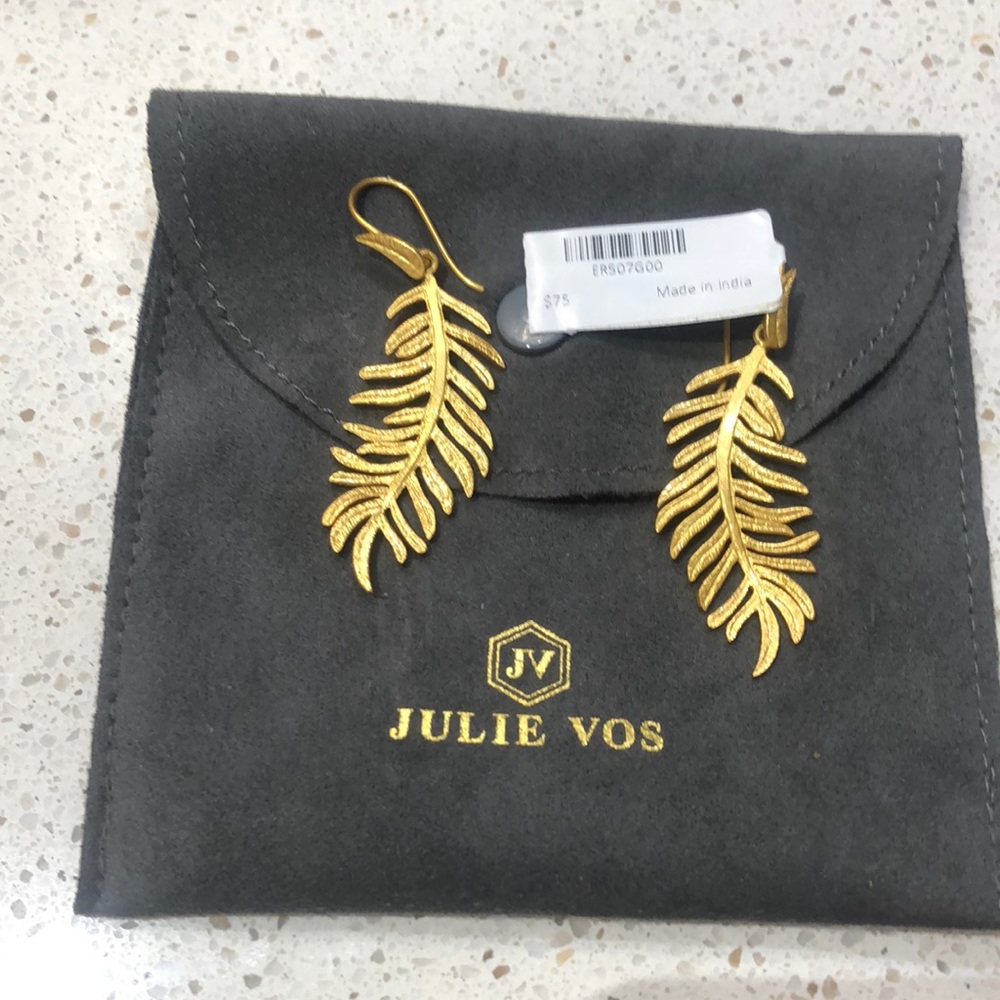 Julie Vos Fern Earring NWT